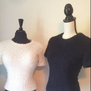 LAUREN CONRAD nubby SWEATER White XXL